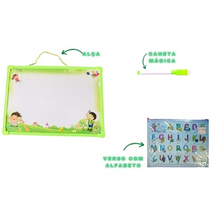 QUADRO BRANCO INFANTIL-DESENVOLVE A CRIATIVIDADE E ESCRITA INFANTIL-QUADRO MÁGICO INFANTIL-LOUSA KIDS