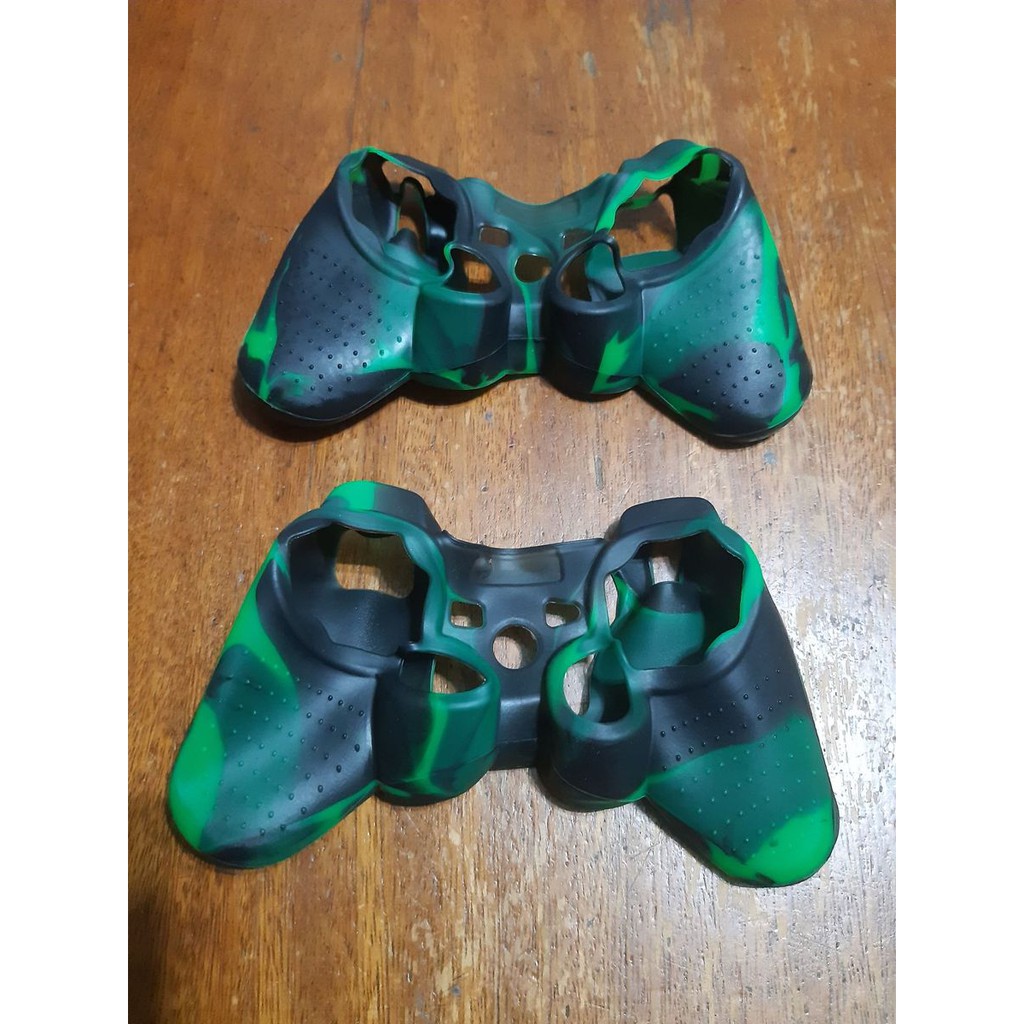 ÚLTIMOS! 02 Capas Cases Protetoras de Silicone para Controles Playstation 3 e 2 Ps3 ps2 Exército CS Counter Strike Exclusivas