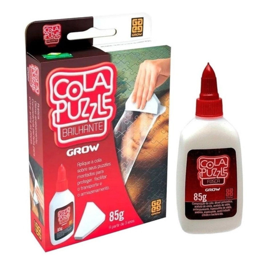 Cola de Peças Quebra Cabeça Brilhante Puzzle 01989 - Grow em Oferta na Shopee