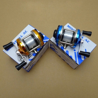 NYAYEO Mini 5.2 : 1 De Metal Mão Direita Esquerda Roda Fi Molinetes De Pesca Carretel De Fundição De Praia Acessórios Com Linha T4