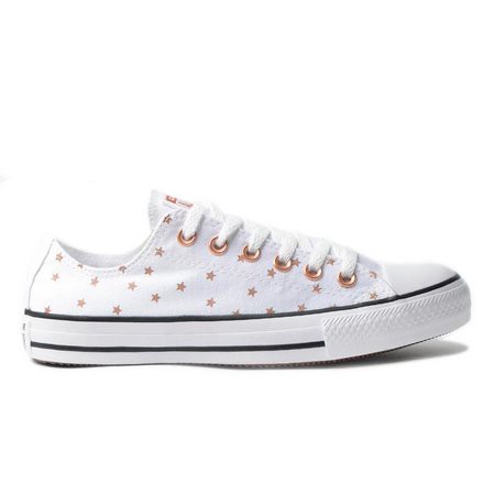 all star branco com estrelinhas