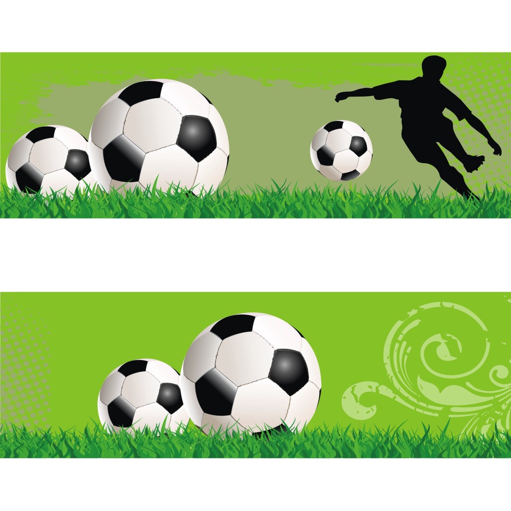 Adesivo Faixa Border Infantil Jogo Futebol Jogador Bola Campo Gramado kit com 5 unidades M18