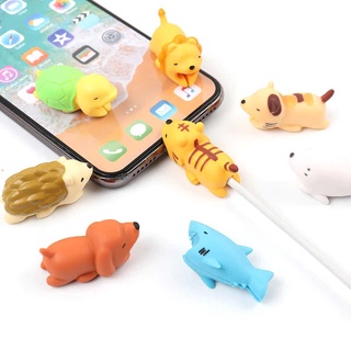 Kit com 3 Protetores De Cabo Carregador Fio USB Iphone Bichinho-