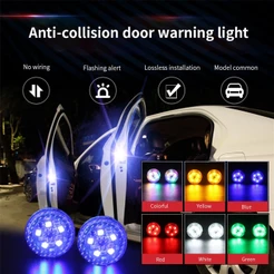 4 Peças Claro LED Universal De Segurança Anti-Colisão Com Sensor Magnético Para Abertura De Porta/Carro/Aviso/Strobe/Alarme