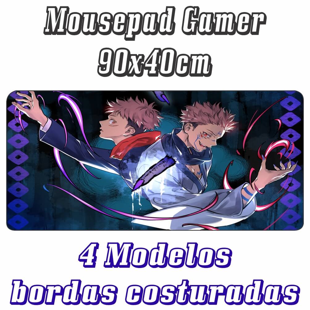 Mouse pad anime jujutsu kaisen 90x40 cm speed personalizado Desconto no Preço