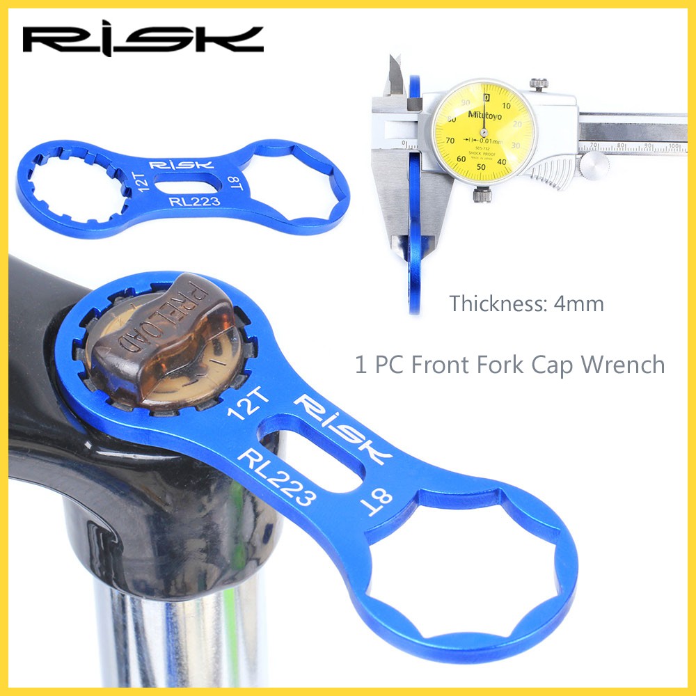 RISK Bicicleta Amortecedor De Choque Dianteiro Capa De Ombro Chave Inglesa Bicicletas De Garfo Para SR Suntour XCR/XCT/XCM/RST Bike Tampa Desmontagem Acessórios De