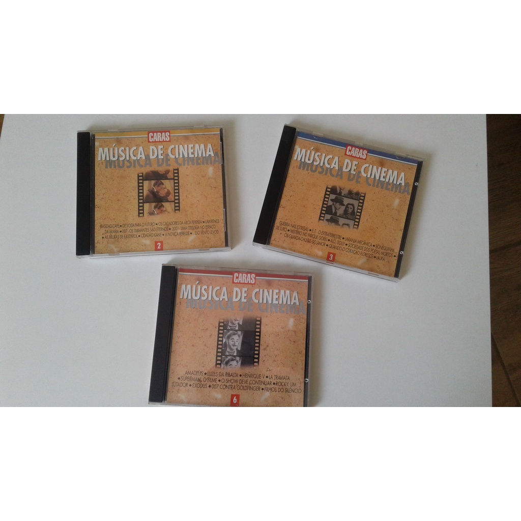 3 CDs da Revista Caras - Música de Cinema