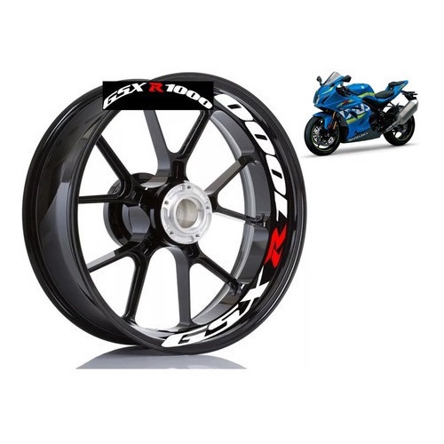 Adesivo Premium Interno Roda Moto Suzuki Gsx R 1000 Srad