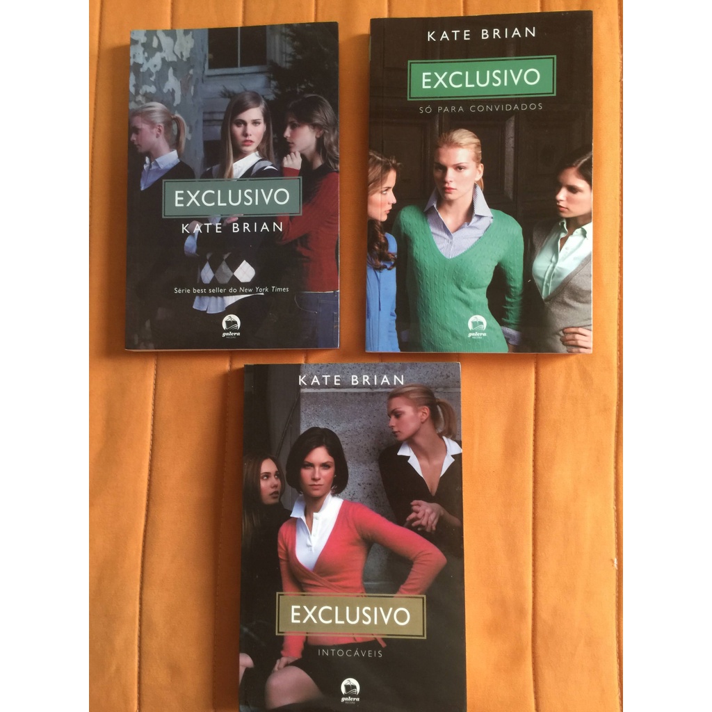 Box Livros - Serie EXCLUSIVO (Kate Brian) 3 volumes + 1 LIVRO DE BRINDE ...