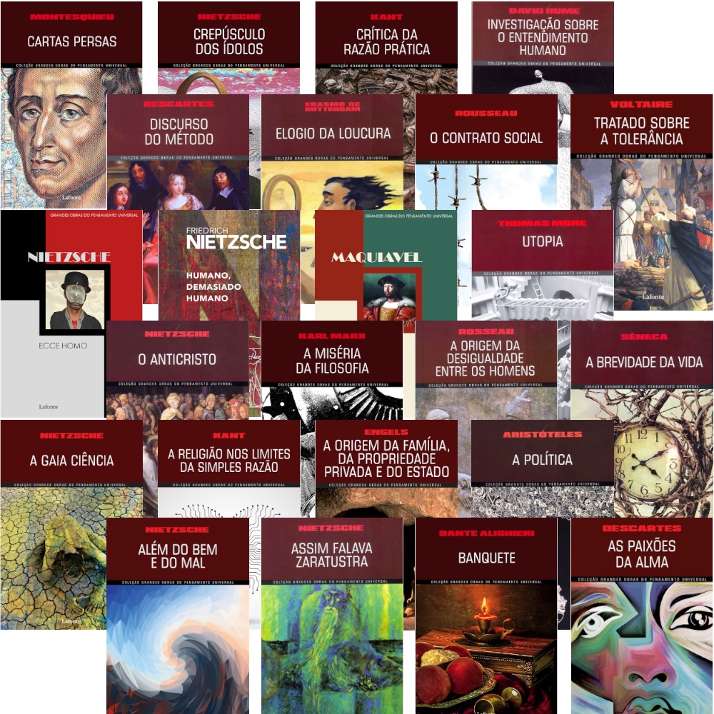 Livros de Filosofia - Grandes Obras do Pensamento Universal - Escolha seus preferidos e Boa Leitura! em Oferta na Shopee