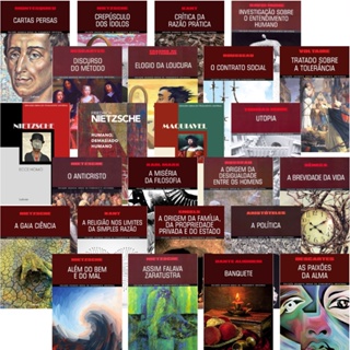 Livros de Filosofia - Grandes Obras do Pensamento Universal - Escolha seus preferidos e Boa Leitura! em Oferta na Shopee