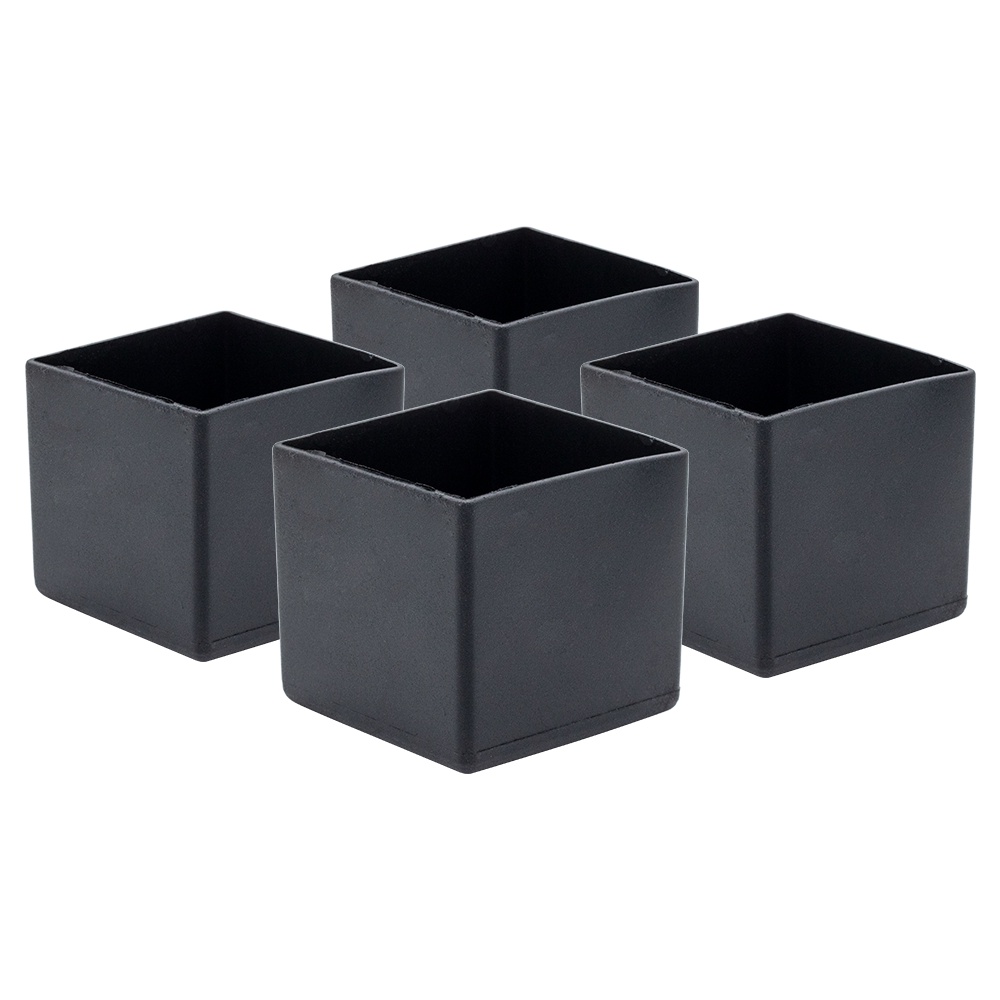 Kit 4 Ponteira Pe Cadeira Tubo Quadrado Externo 40x40mm PVC 4cm em Oferta na Shopee
