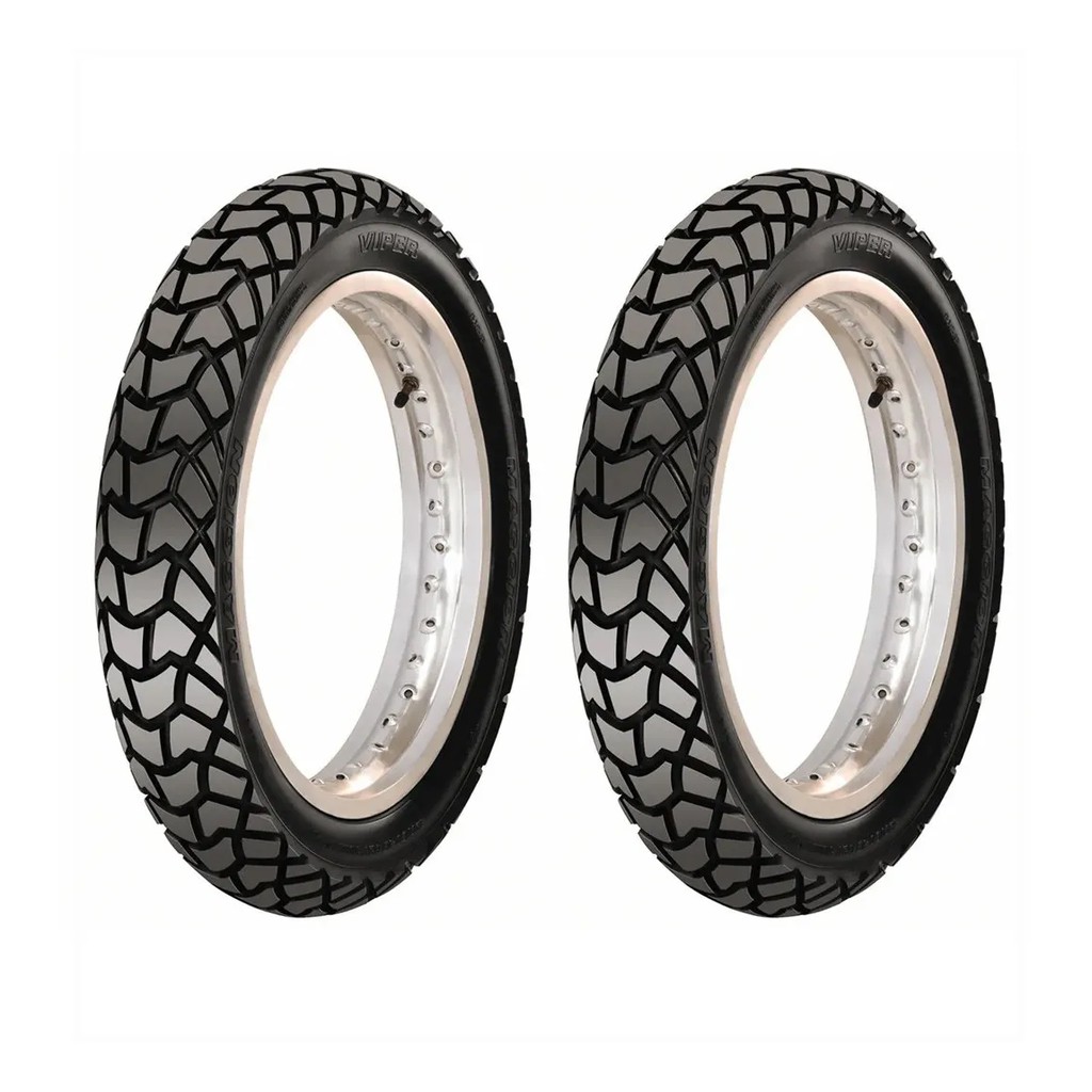 Par Pneu Maggion 90/90-21 + 120/80-18 Viper Lander Xre 300
