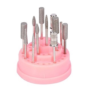 Mini Porta Brocas Suporte De Broca Para Lixar Unhas - Organizador E Expositor