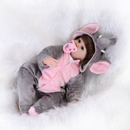Bebê Reborn Elefante Barata Pronta Entrega 42cm Promoção