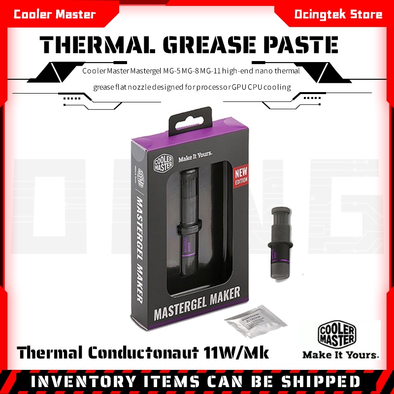 CoolerMaster MG-5 MG-8 MG-11 W/m.k=11 high-end Nano thermal grease Paste Compound Silicone For Processor GPU CPU Cooling