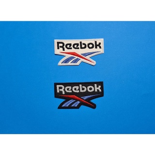 Patch Aplique Bordado Reebok Logomarca Modelo 1 - 8cm x 4cm - com termocolante