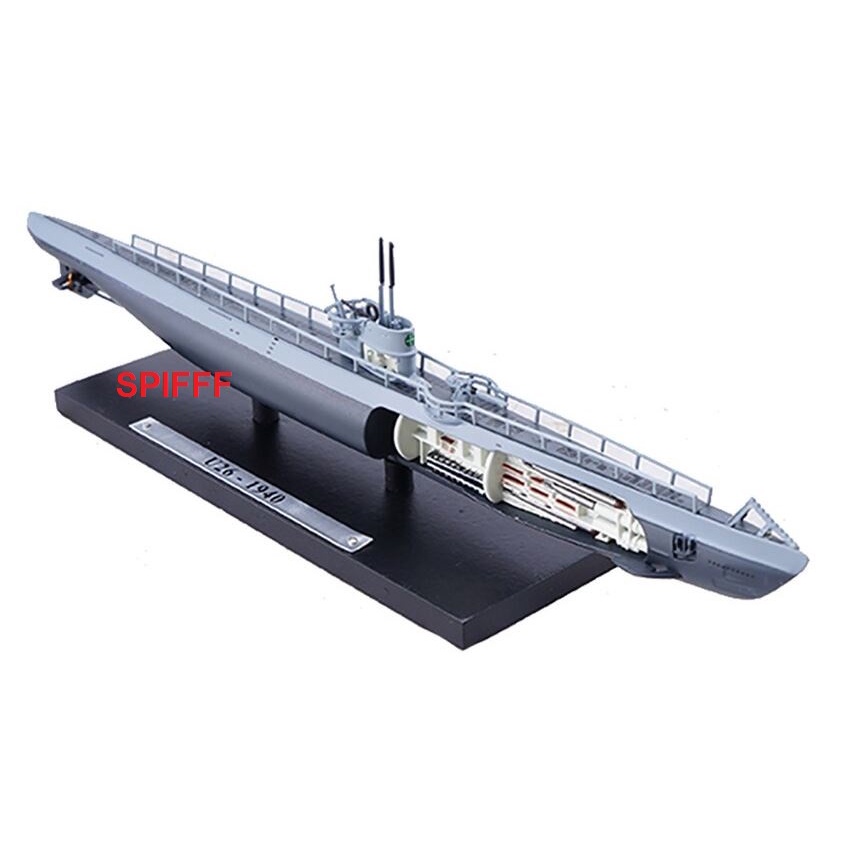 Miniatura Submarino Alemão U-Boat U-26 1940 Type IA Kriegsmarine com Base 2 Guerra Mundial 1:350