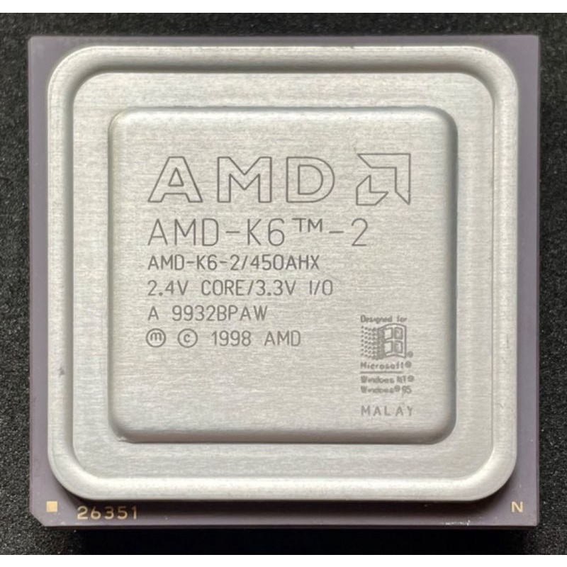 Processador AMD k6-2 500mhz socket 7 computador antigo
