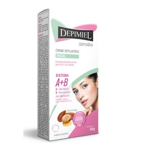 Creme Depilatório Facial Depimiel 45g Sensitive A+B