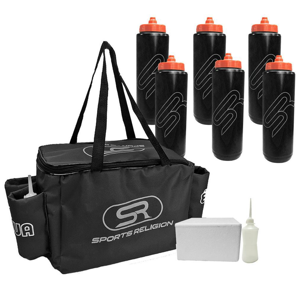 Bolsa Térmica Profissional + 6 Squeezes 1l Bico Automático