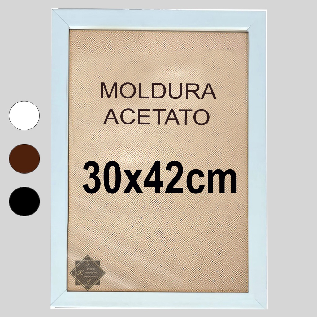 Moldura Quadro Com Acetato 30x42cm em Oferta na Shopee