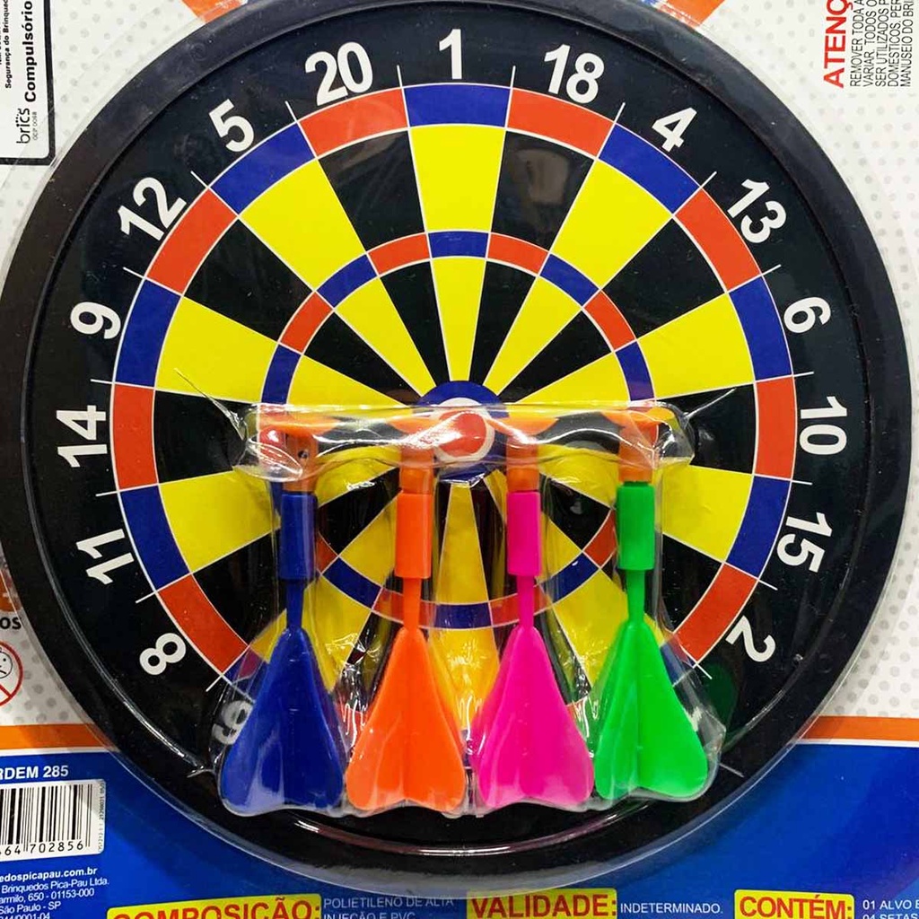 Jogo De Dardos Tiro Ao Alvo Infantil Plástico | Shopee Brasil