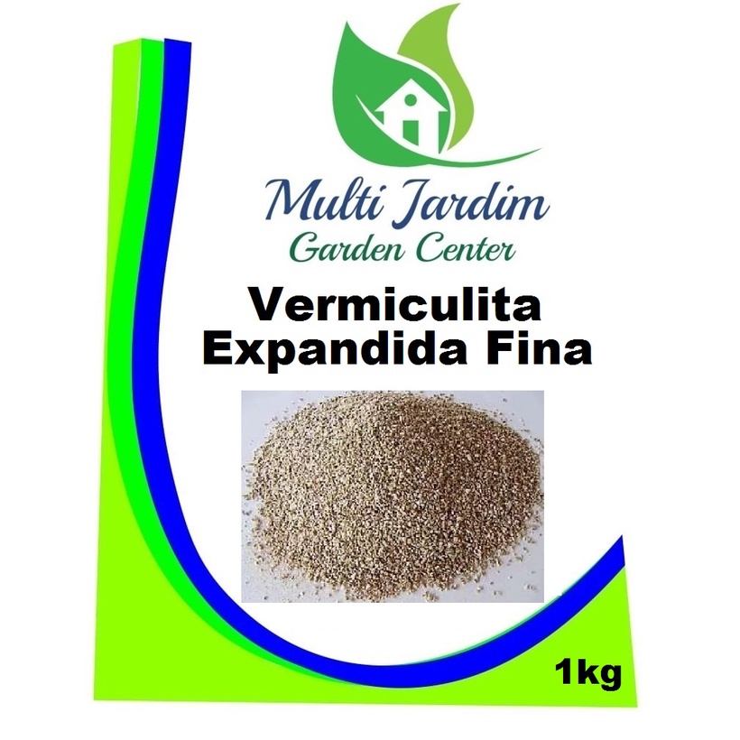 1kg Vermiculita Expandida - Fina - Germinação de Sementes, Substratos e Construção Civil