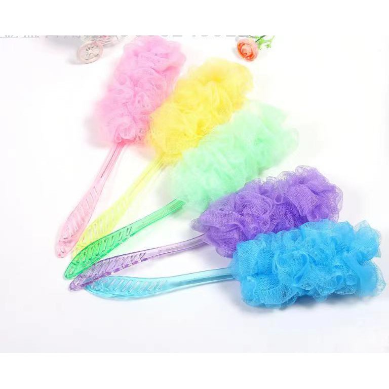 Esponja Bucha De Nylon Banho Com Cabo De Plástico Colors Produto a Pronta Entrega