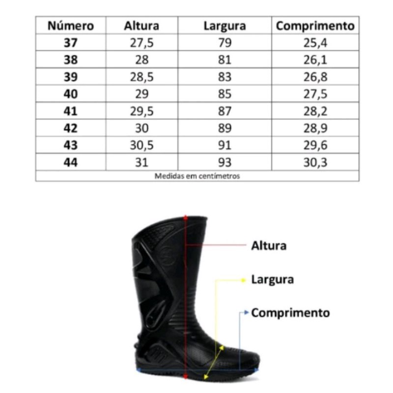 Bota Chuva Impermeável Motosafe para Motoqueiro Motoboy
