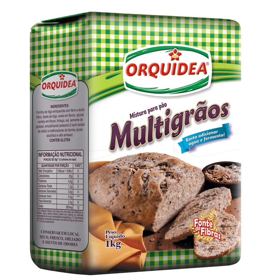 Mistura Para Pão Multigrãos Orquídea 1kg Shopee Brasil