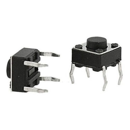 100 Peças - Chave Tactil 6x6x4,3mm 4t 180g Promoção
