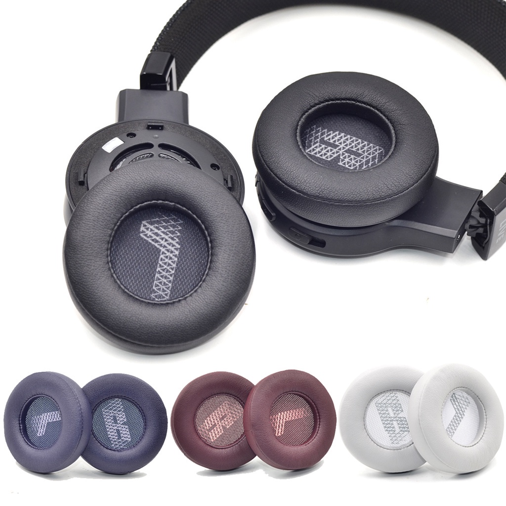 1 Par Ear Pads Para JBL Live 400BT 400 BT Fone De Ouvido EarPads Couro De Substituição Capa De Almofada Reparação