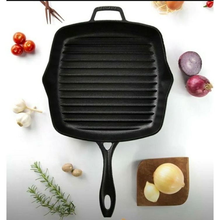 Frigideira Líder Chef Grelhada 2,7 Litros Para Fogão Cooktop Indução,  Churrasqueira e Forno