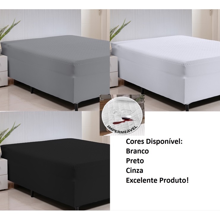 Protetor Capa De Colchão Impermeável Para Box Conjugado Solteiro