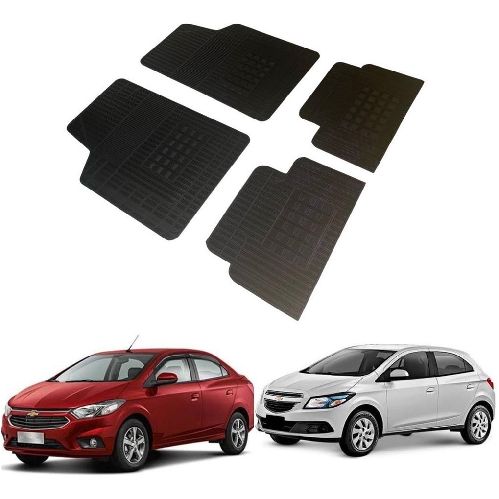 Jogo 4 Pecas Tapete Automotivo Especifico Gm Onix/ Prisma 2013... 100% Borracha