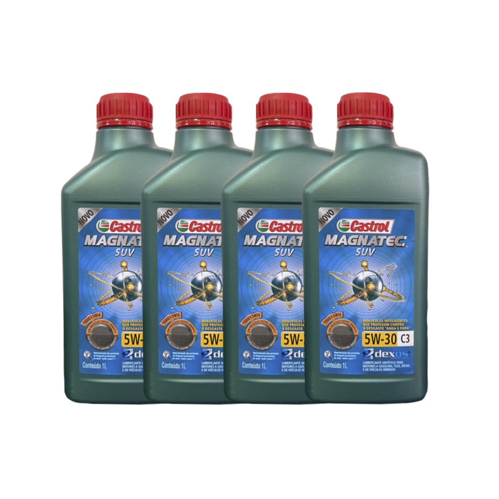 Kit troca de Óleo Tucson 2.0 16v 2010 a 2019 Castrol Magnatec 5w30 Suv C3