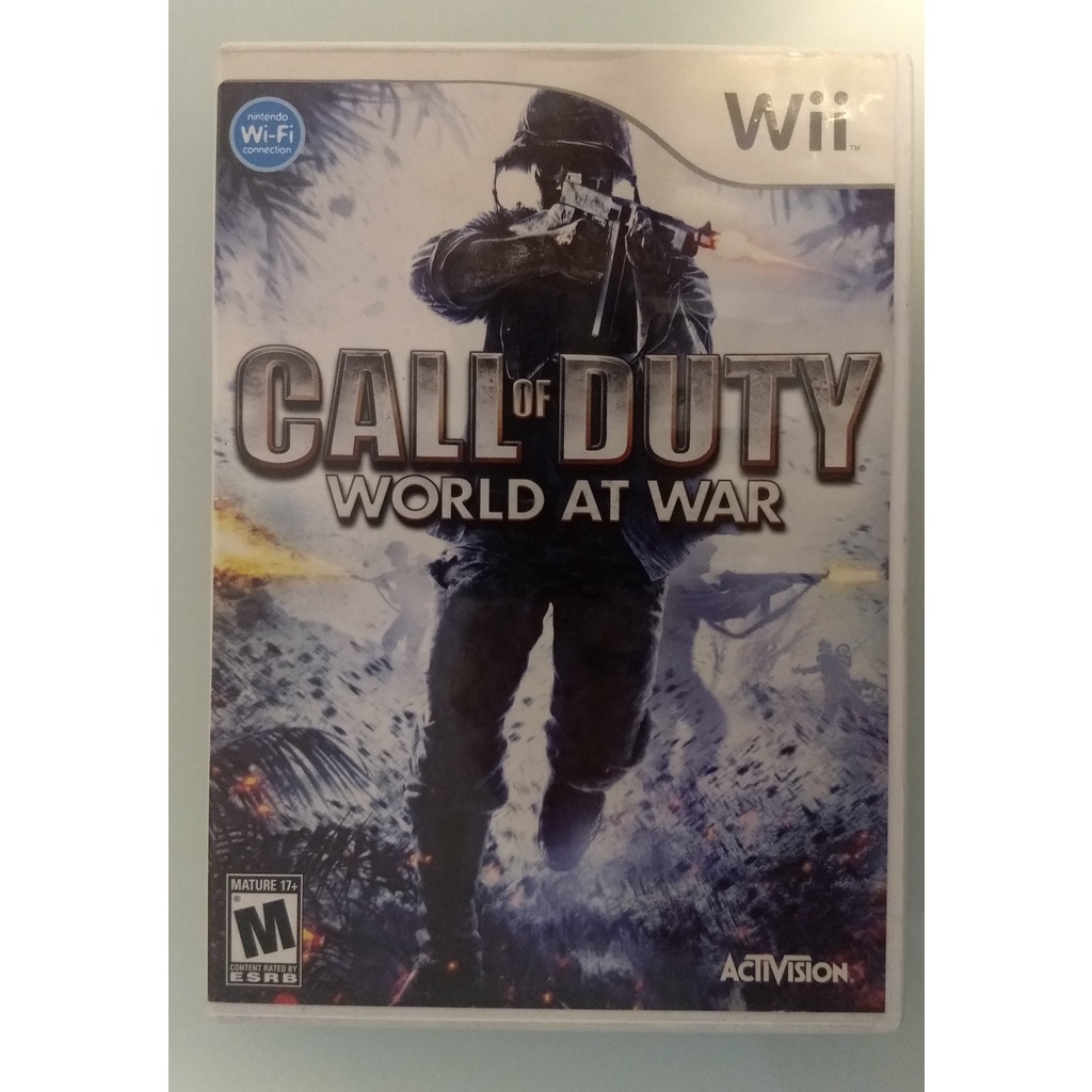 call of duty world at war - jogo original para nintendo wii