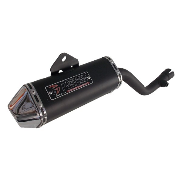 Escapamento Xr 200 / Nx 200 Mini Tri Preto Fortuna