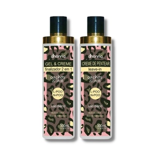 Kit Gel e Creme + Creme de Pentear Cachos 300ml - Dhonna