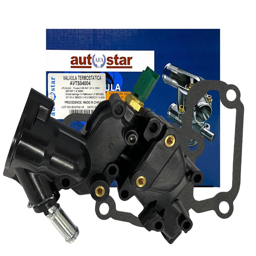 Carcaca da Valvula Termostatica Peugeot Citroen 1.0 1.4 Novo