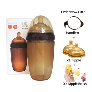 Mamadeira Infantil De Silicone Sem BPA Anti-Outono Com Canudo Largo Para Amamentação