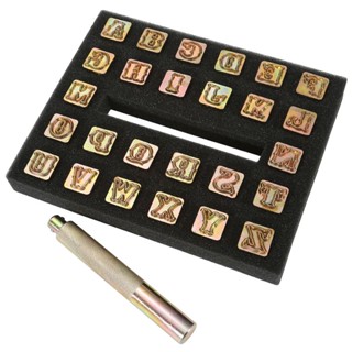 Marcador Para Escrever Em Couro De 13MM 26 Letras Alfabeto Tbm Os Modelos 6MM, 3MM e os Numeros 13MM em Oferta na Shopee