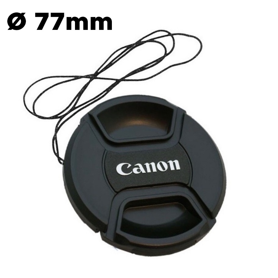 Tampinha Frontal Lente Canon Ø77mm - Tampa para Lens Cap 49mm 52mm 58mm 67mm 77mm