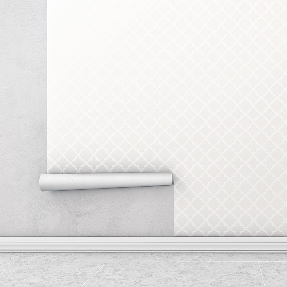 Papel de parede em tons cinza e detalhes em branco Para Sala e Quarto em Oferta na Shopee