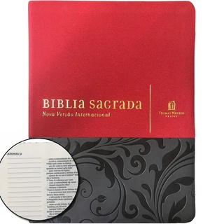 Bíblia com Espaço para Anotações | NVI | Leitura Perfeita | Couro Soft | Vermelho em Oferta na Shopee