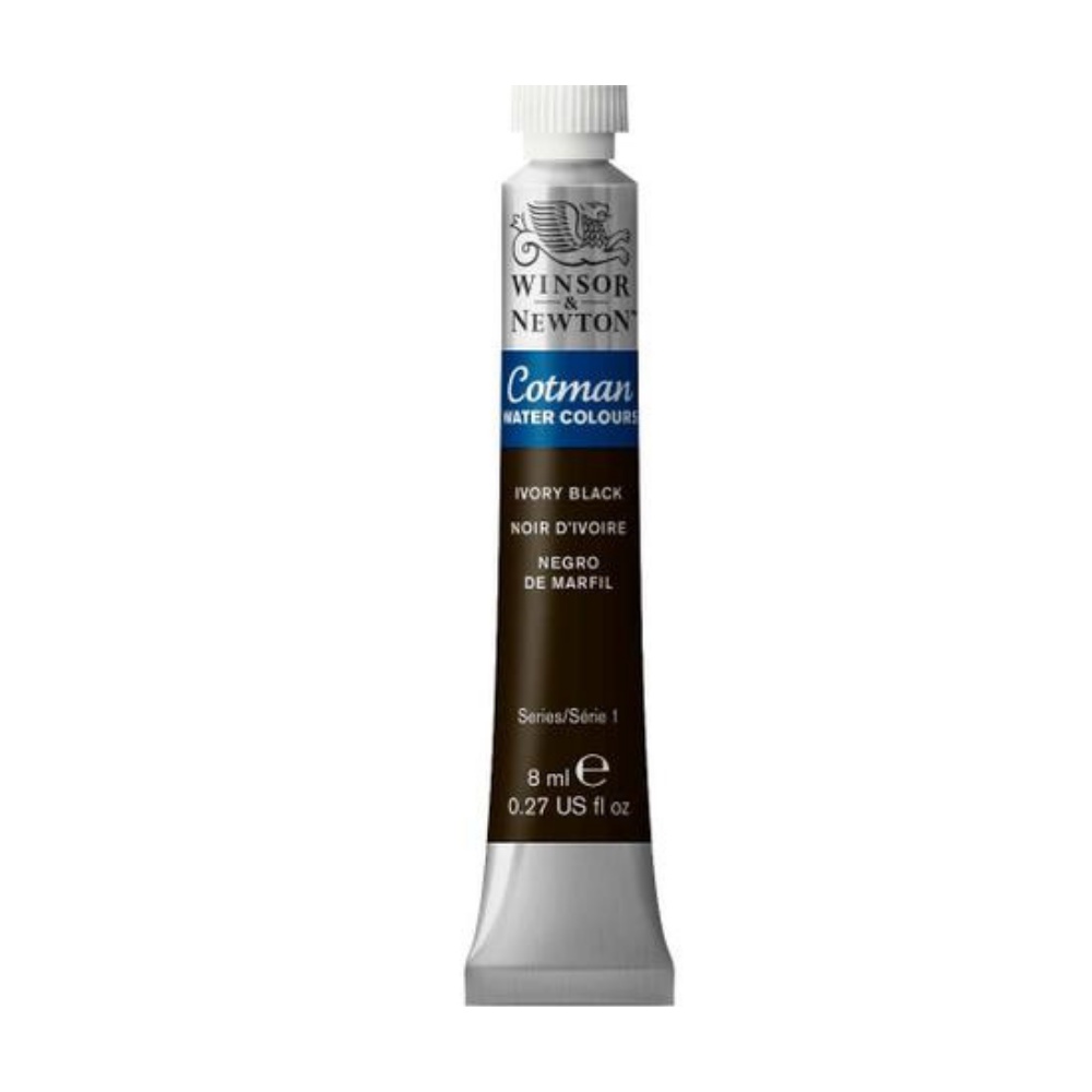 Aquarela Winsor & Newton Cotman 8ml 331 Ivory Black