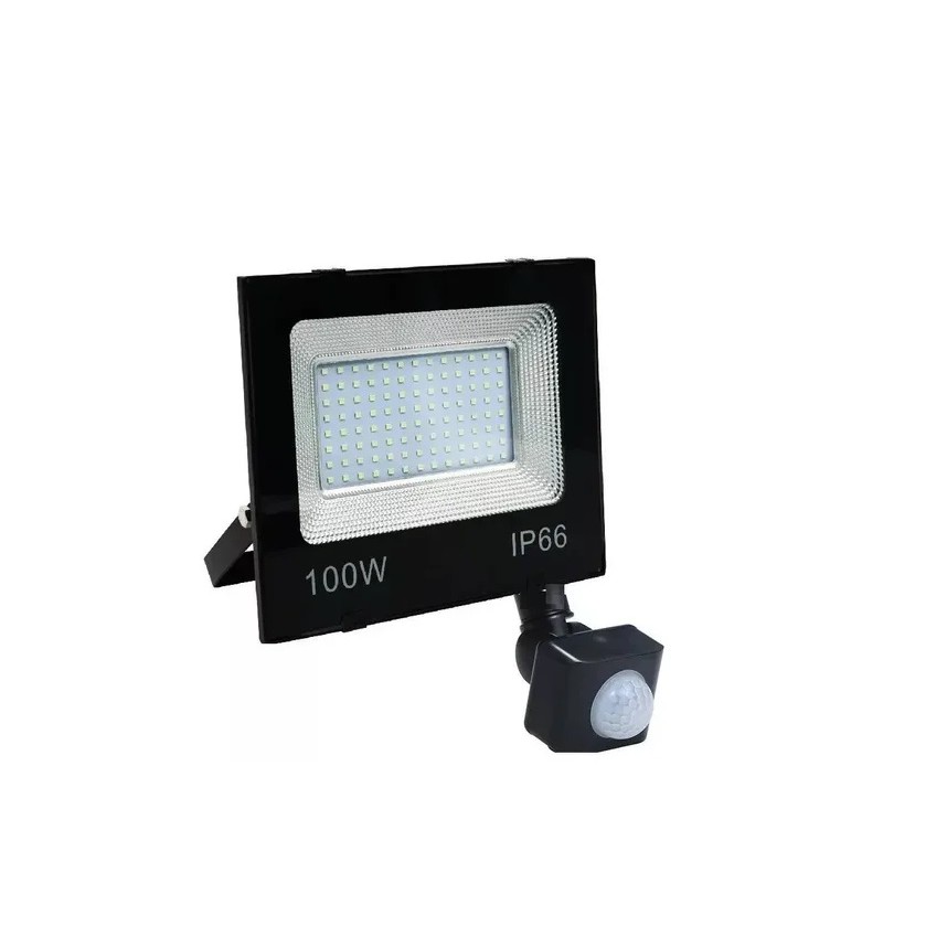Refletor Led Holofote Sensor Presença Fotocélula Bivolt 100w