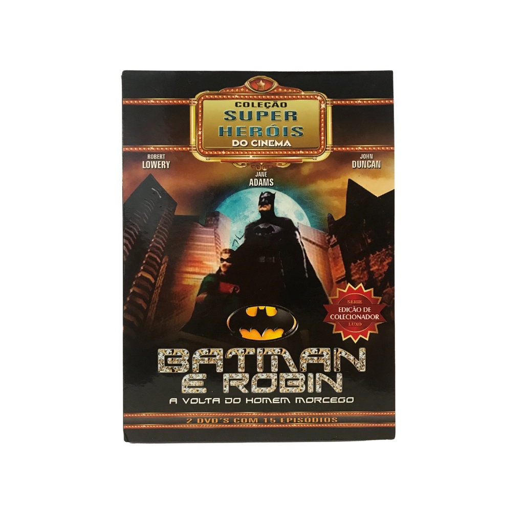 Box Slim Batman e Robin a Volta do Homem Morcego Coleção Super Heróis do Cinema - Ed. Colecionador