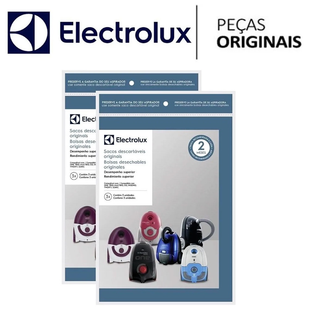 6 Unidades Saco Aspirador Electrolux Max Trio Go One Sonic